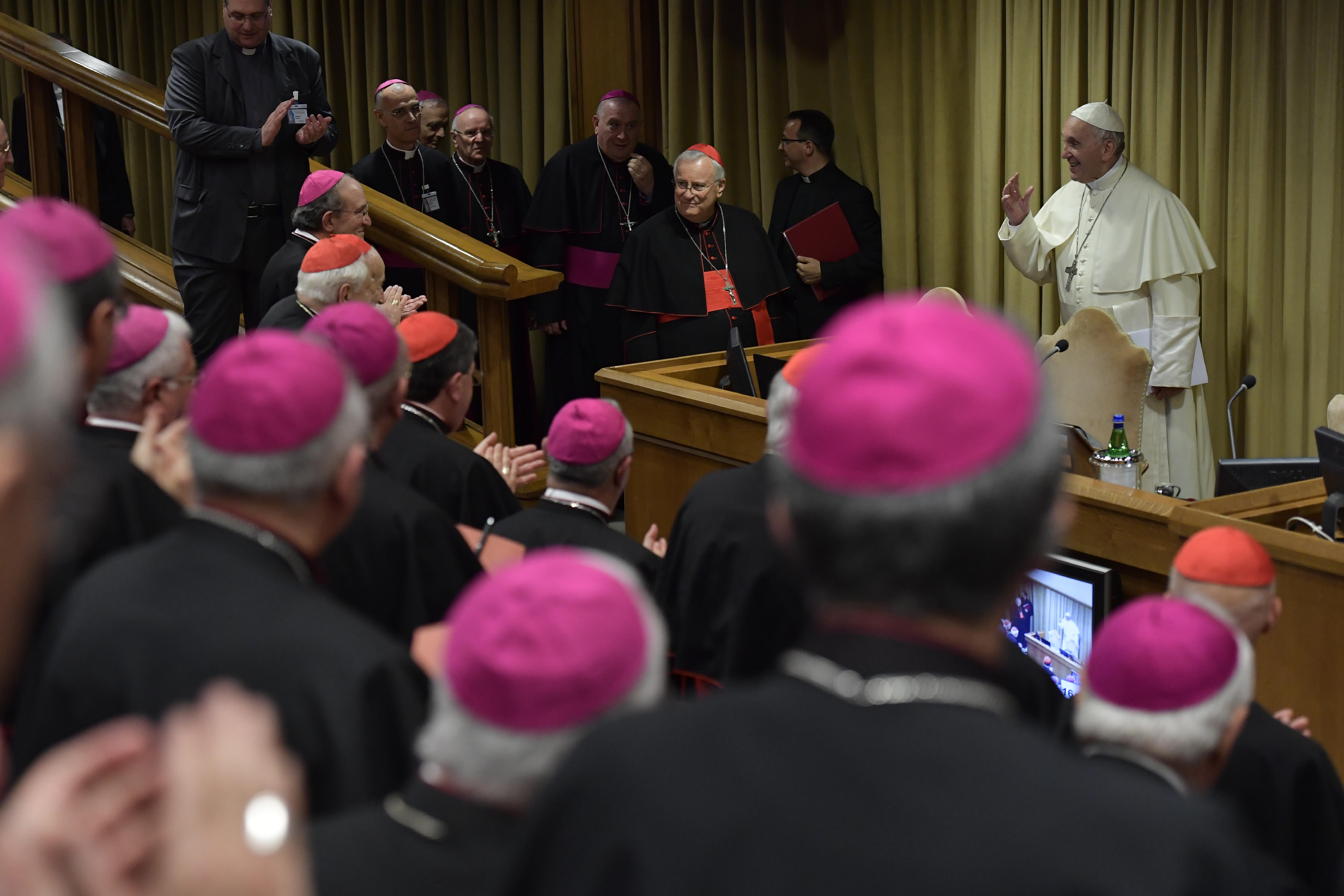 El Papa hablÃ³ a los obispos italianos Â© Vatican Media