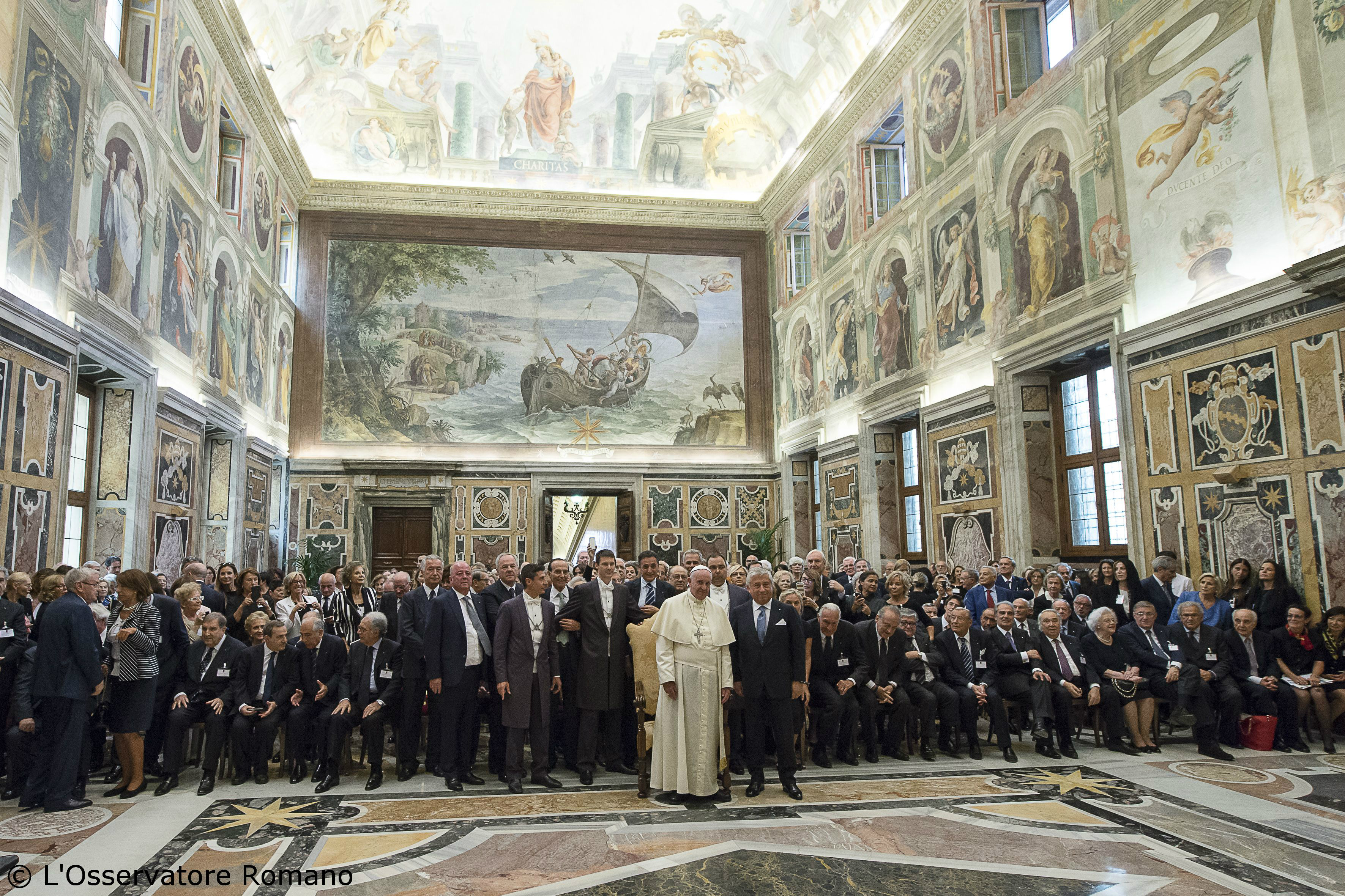 Pope Francis receives the Italian National Federation of the Knights of Labour