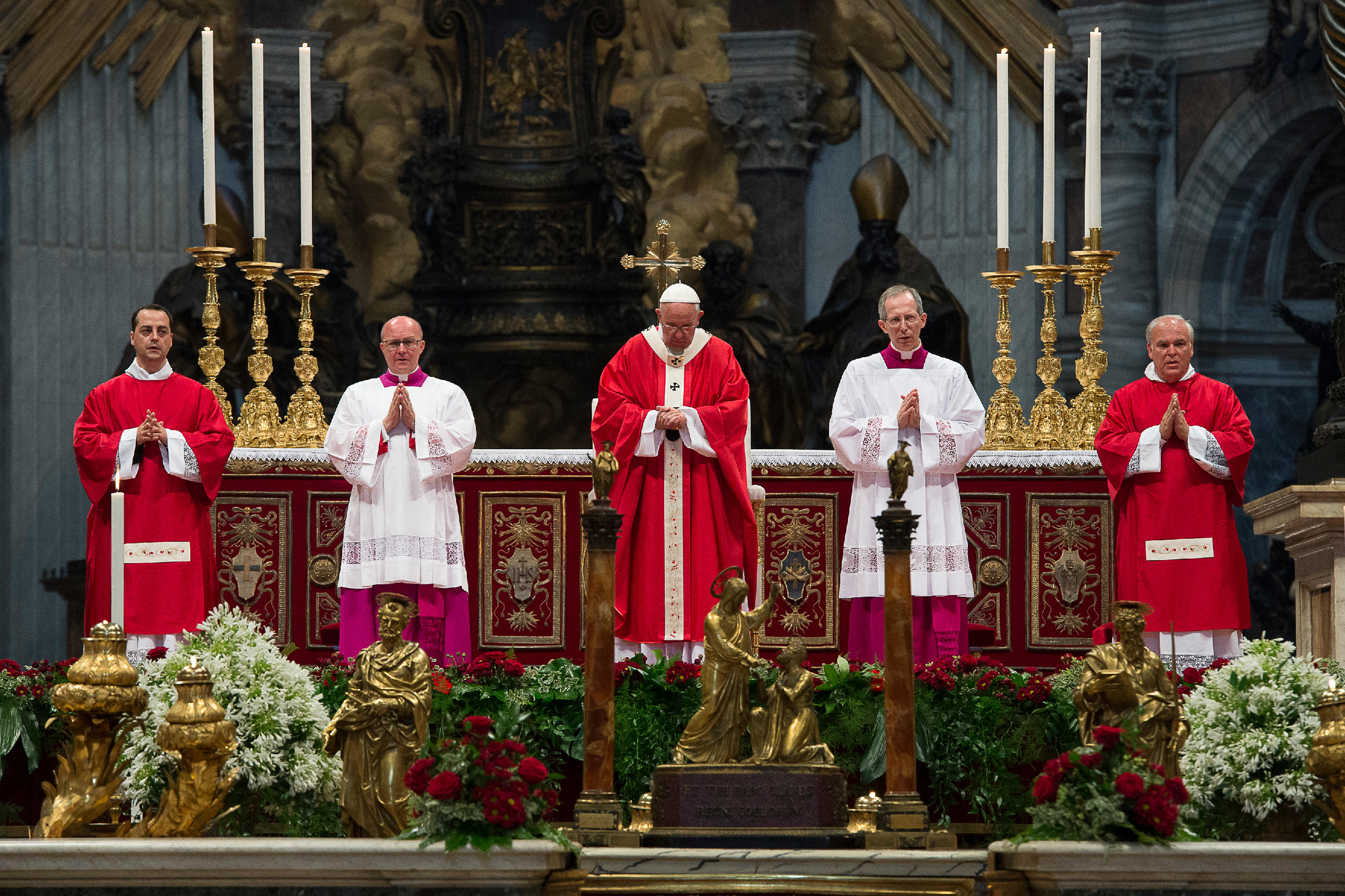 Pope Francis during the Holy Mass for the Solemnity of Saints Peter and Paul in St Peter's Basilica