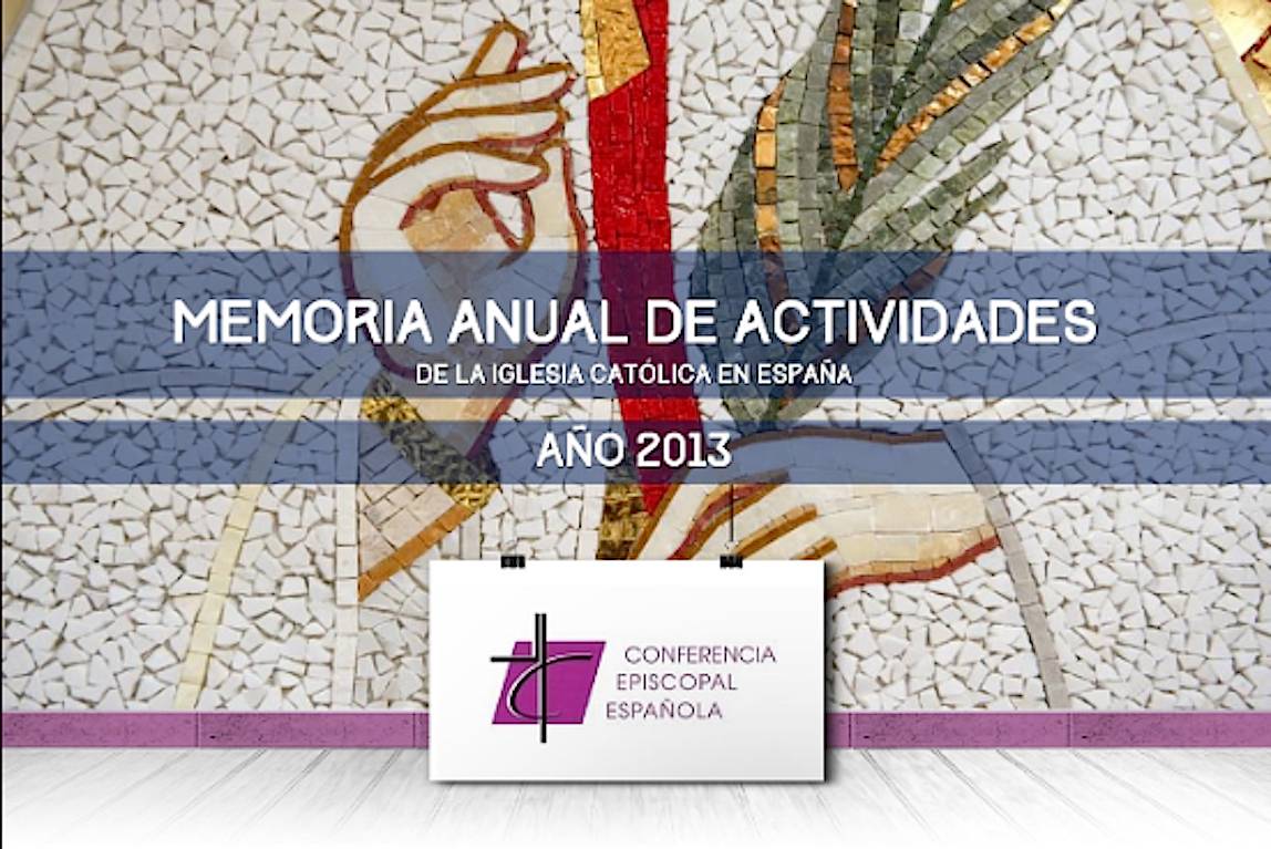 Cover of the report on activities of the Church in Spain