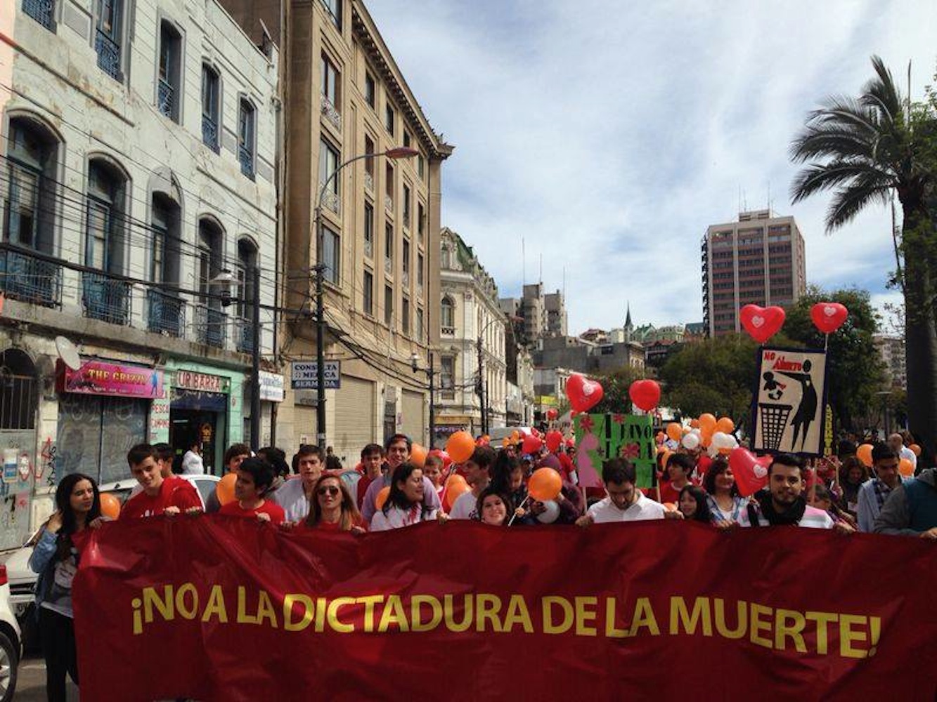 Pro-life demonstration at Valparaíso