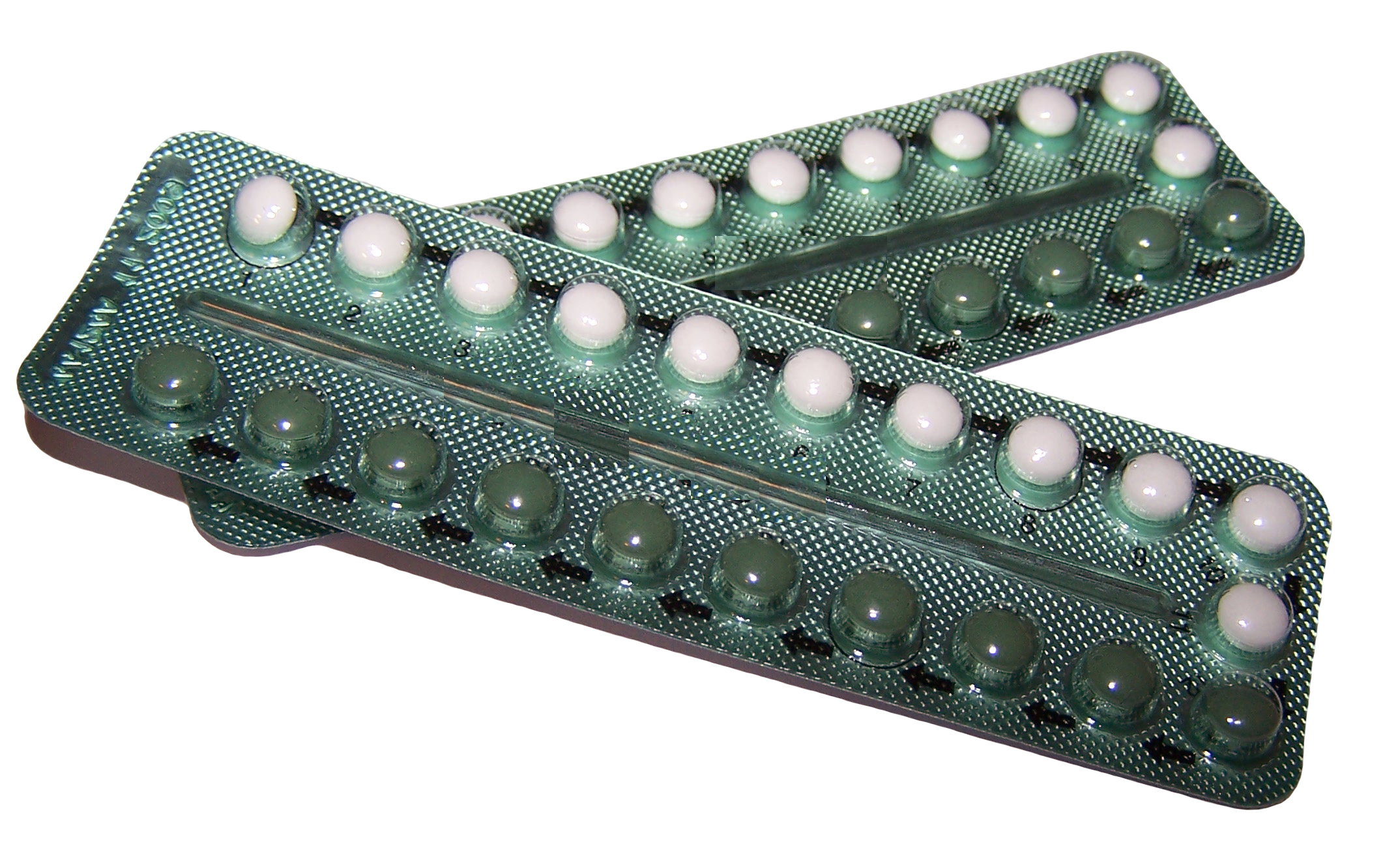 Blister pack of Combined oral contraceptive pills