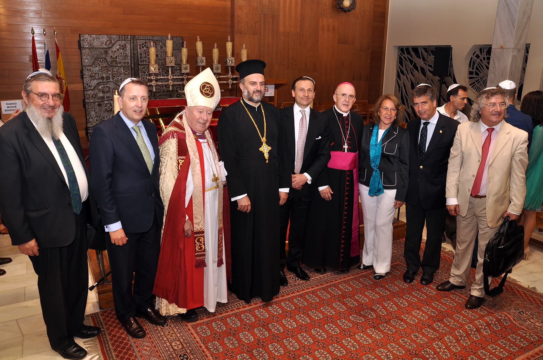 Participants at the meeting in support of the persecuted Christians