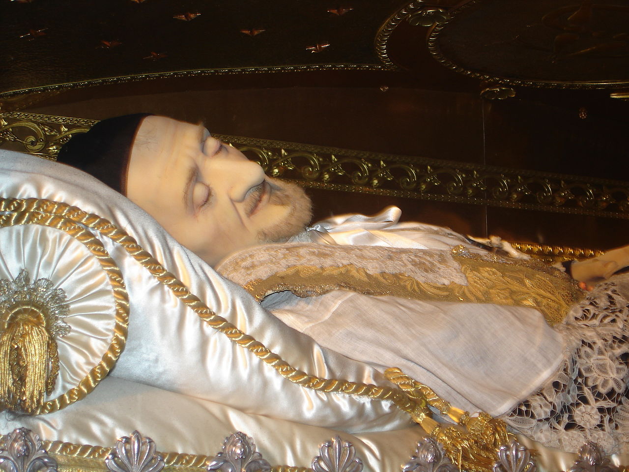 Embalmed body of St. Vincent de Paul
