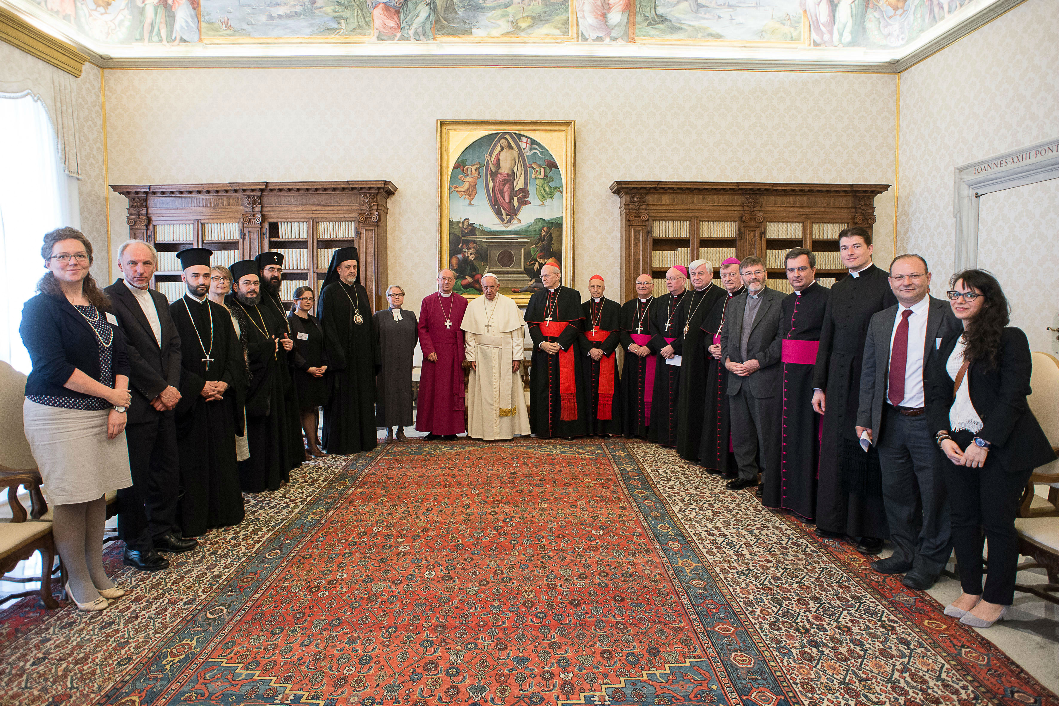 Pope Francis with the members of the Joint Committee of the Conference of European Churches (CEC) and the Council of European Bishops’ Conferences (CCEE)
