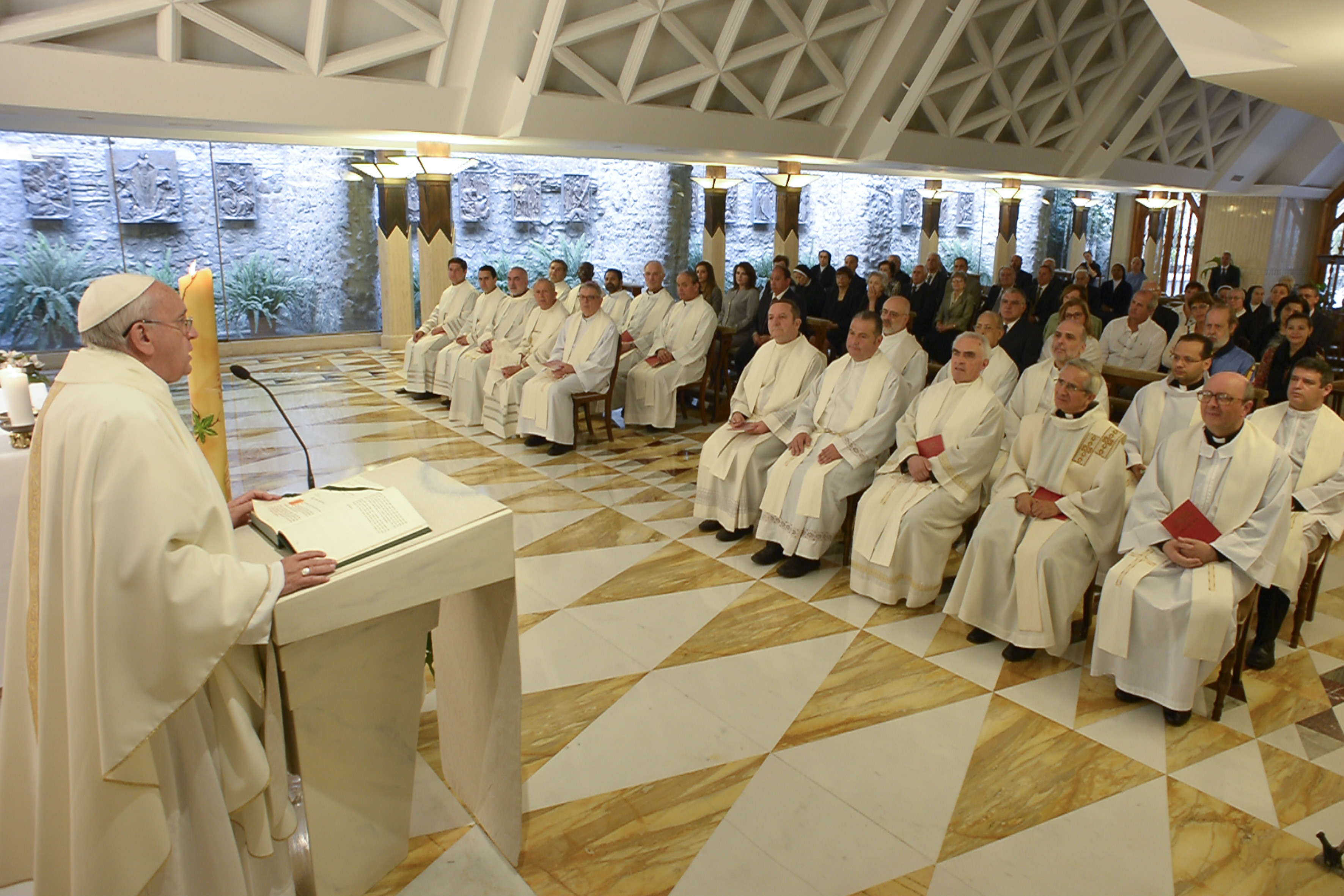 Pope Francis celebrates Holy Mass in Santa Marta