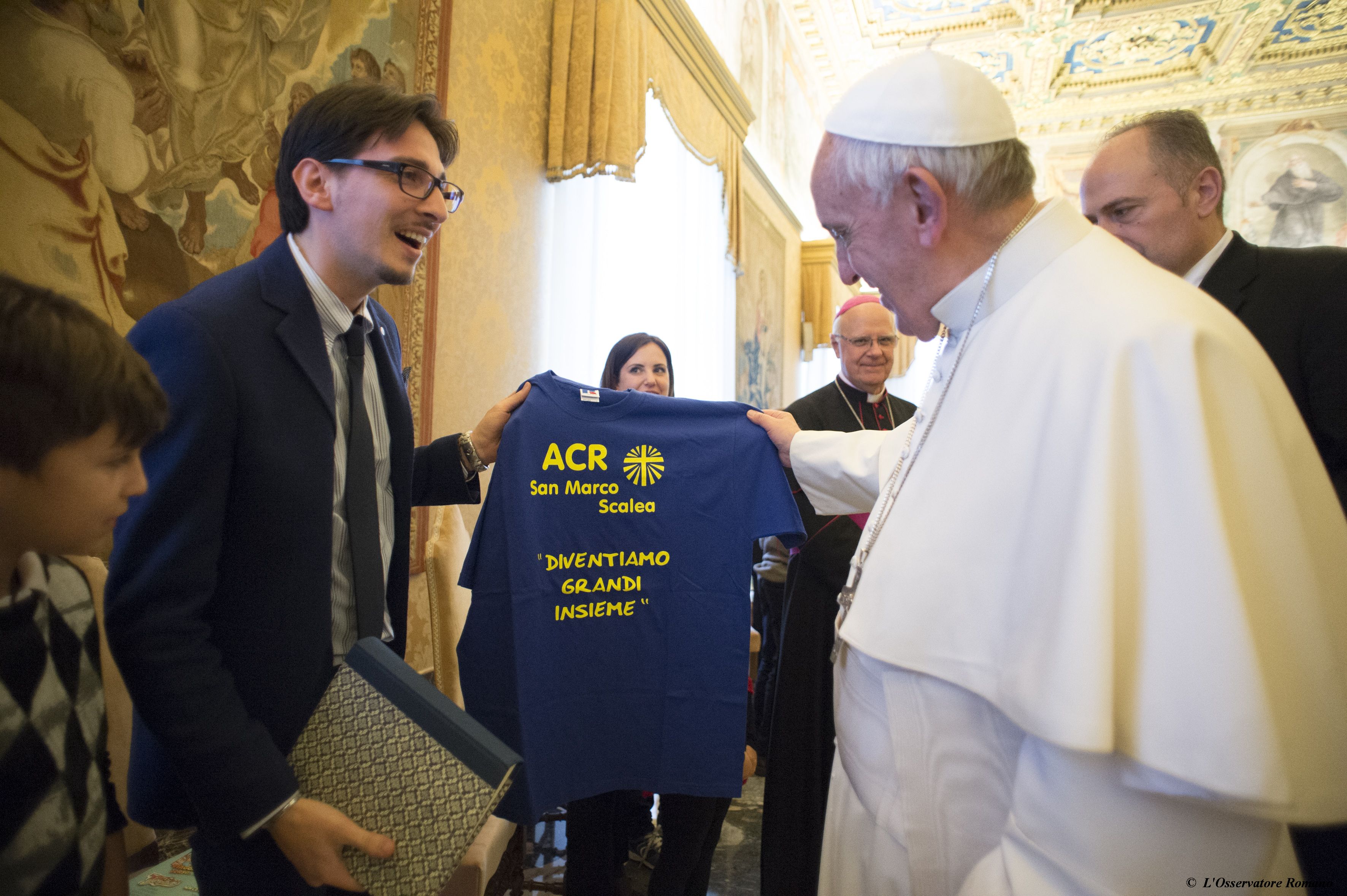 Pope Francis receives in audience young members of the Catholic Action