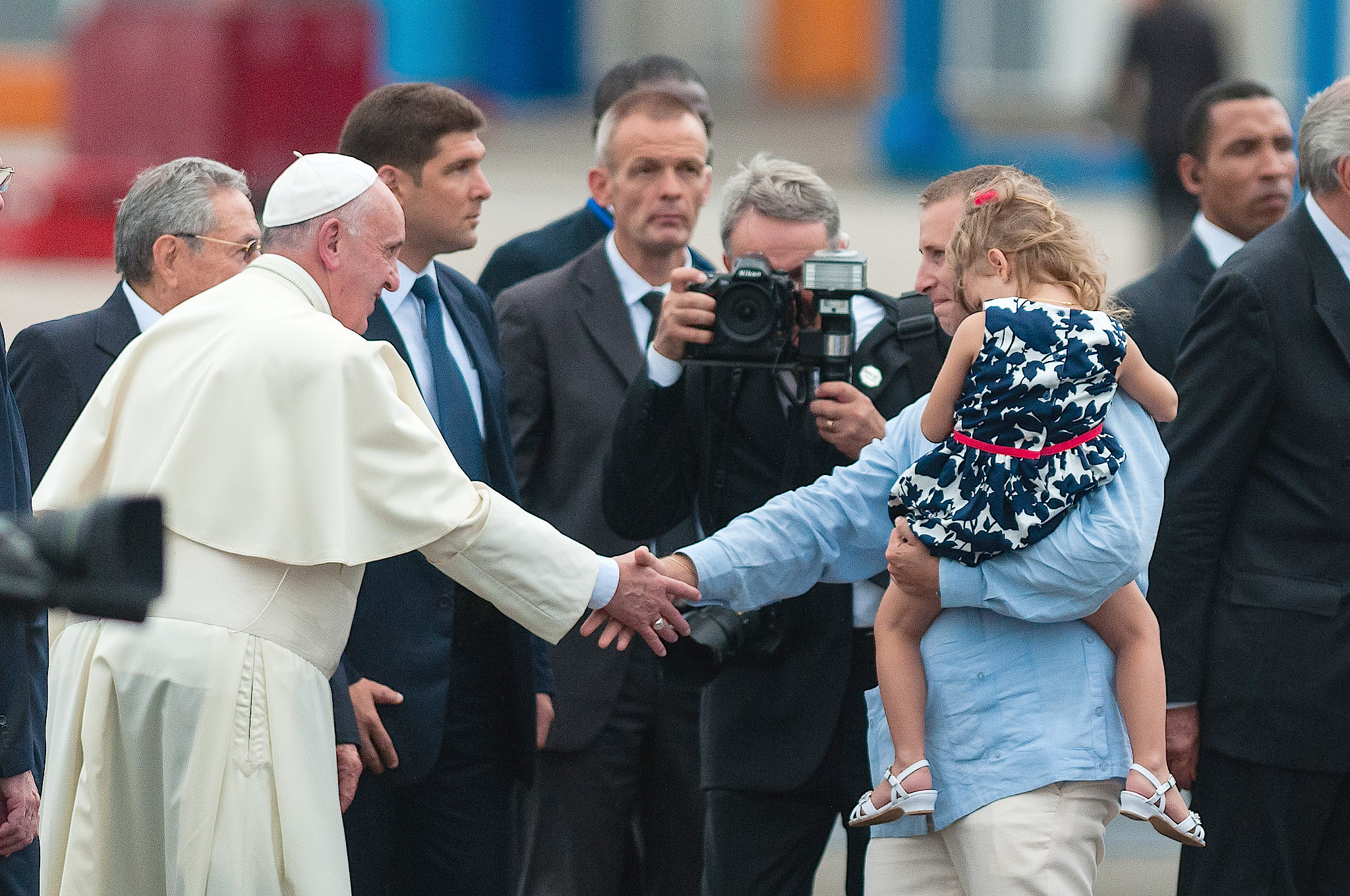 Pope Francis in the airport Martí at La Havana - 19 September 2015