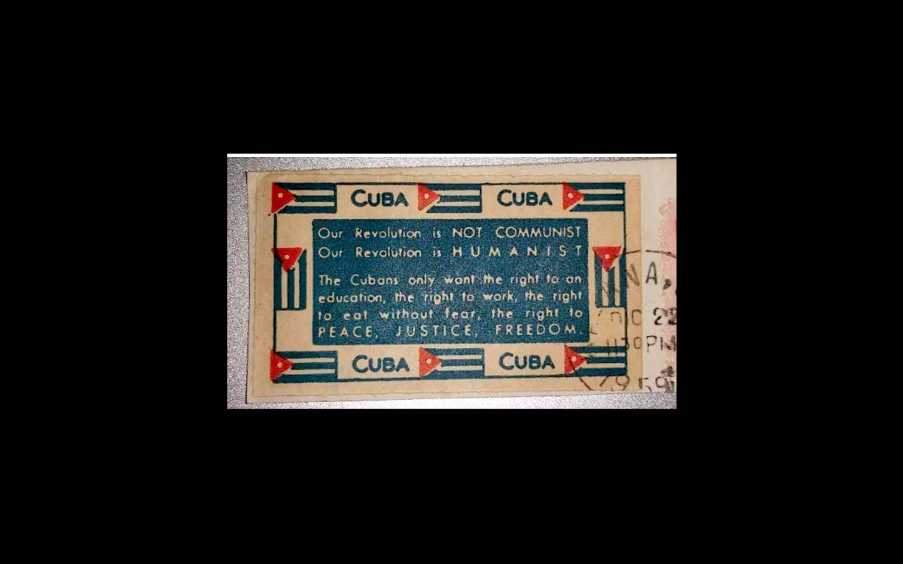 Cuba postal seal 1959