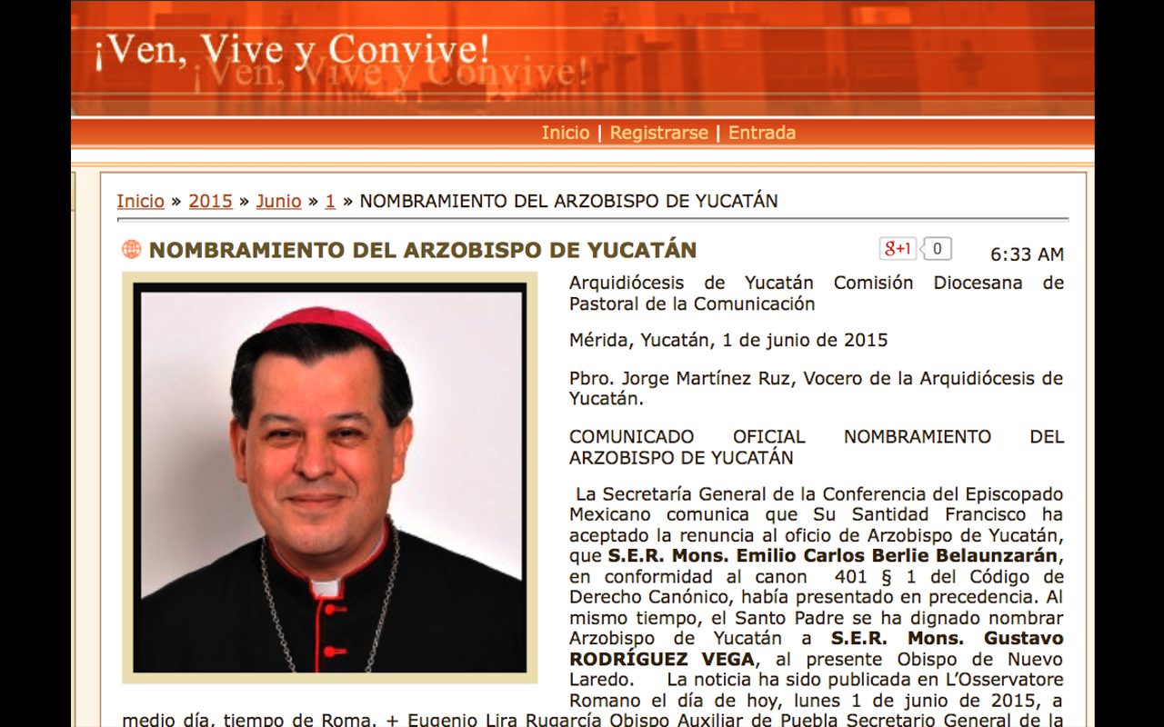 The Web Yucatan arquidiocesis