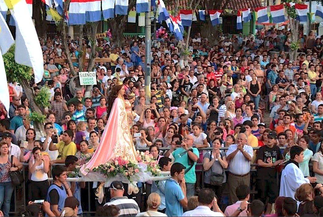 The religious fest of Our Lady of Caacupé in Paraguay - 8 Dec. 2015
