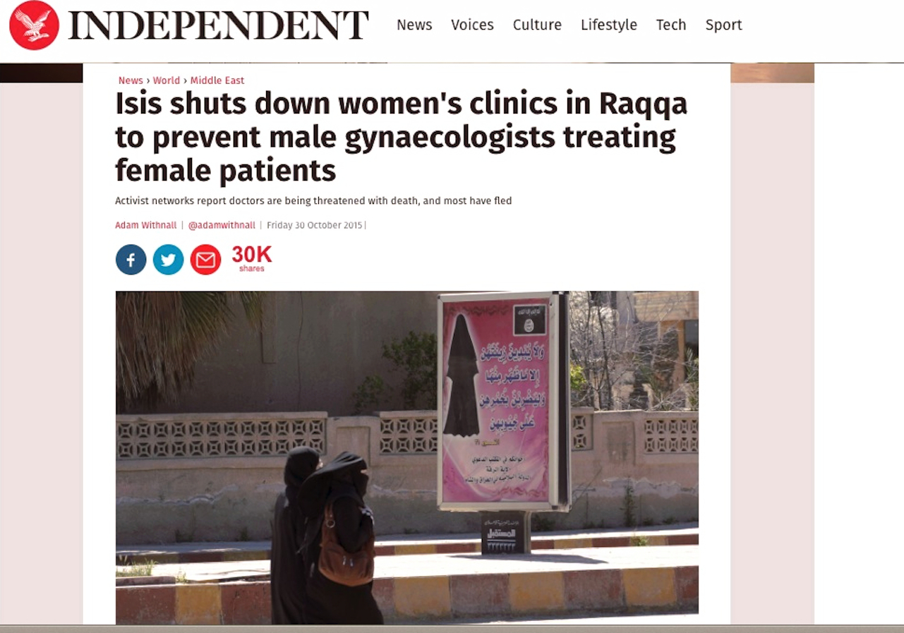 Independent web about de Isis and the woman