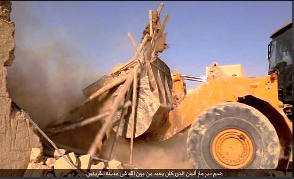Un video del Isis mostró la destrucción monasterio sirio