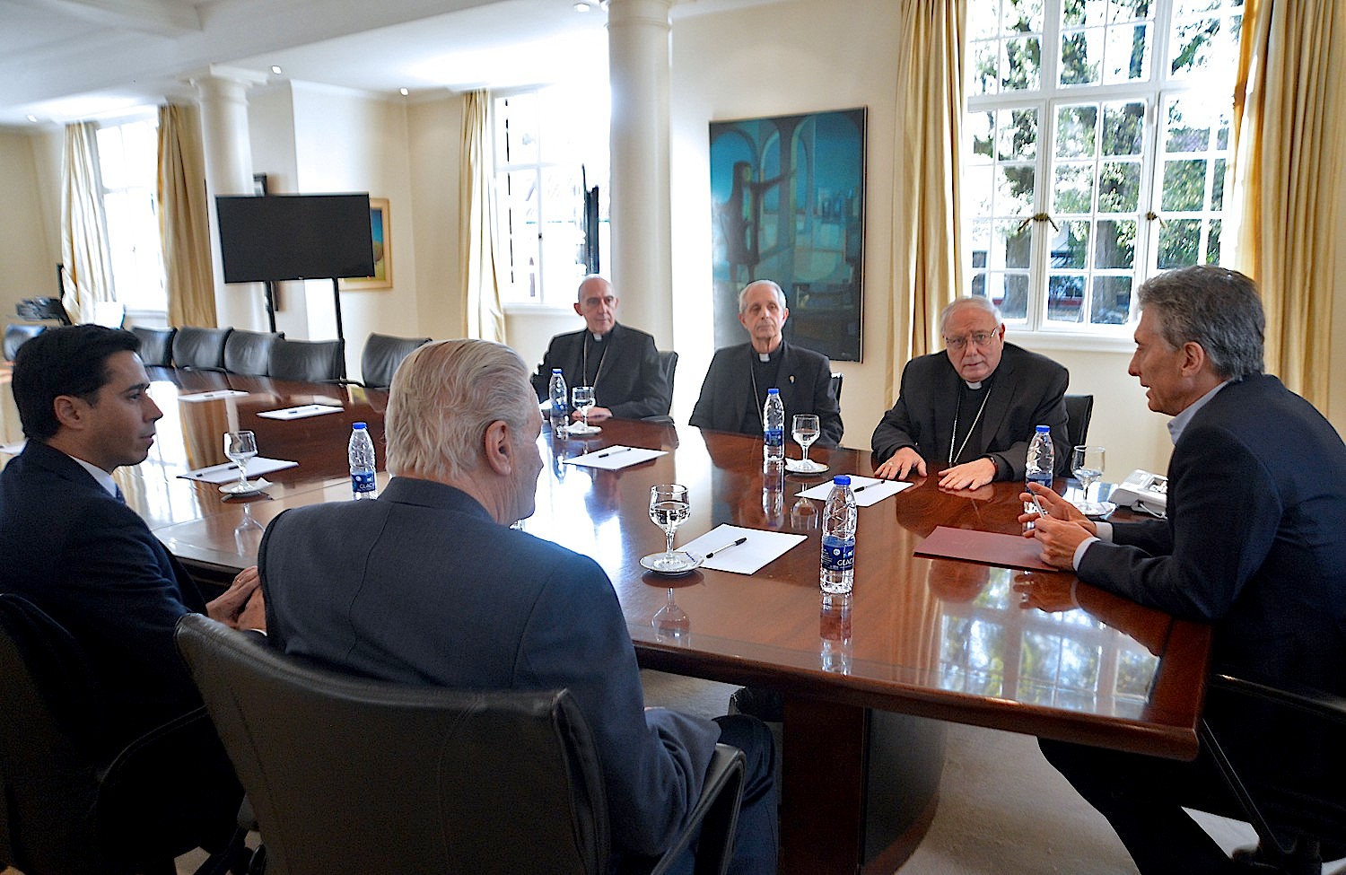 Macri con los obispos de Argentina