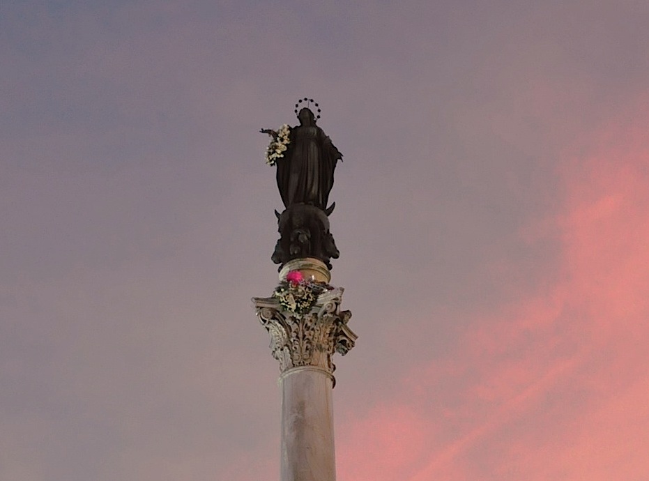 Imagen de María en la Plaza de España (Foto ZENIT cc)