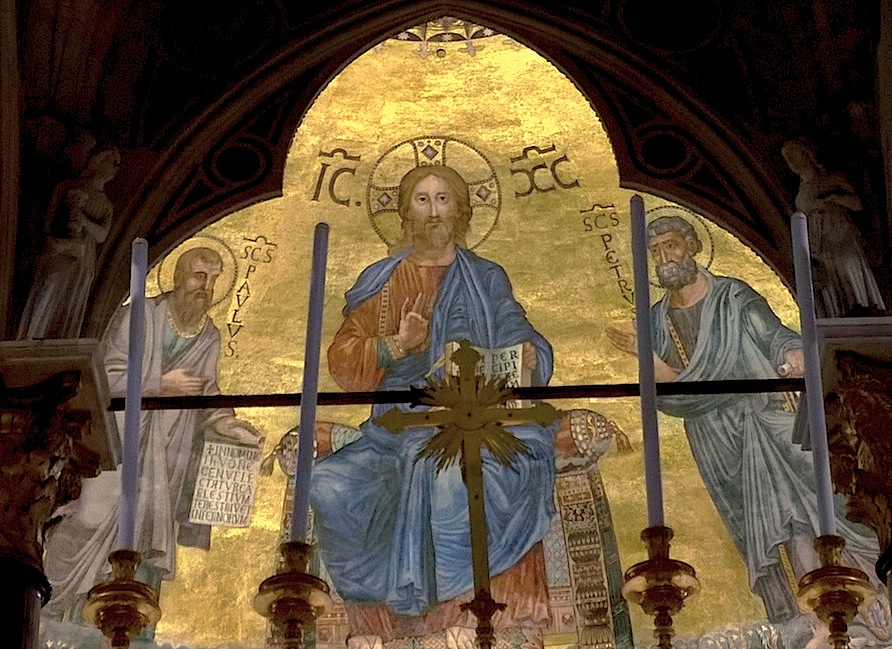 Mosaico de Cristo. Iglesia de San Pablo extramuros en Roma. (Foto ZENIT cc)