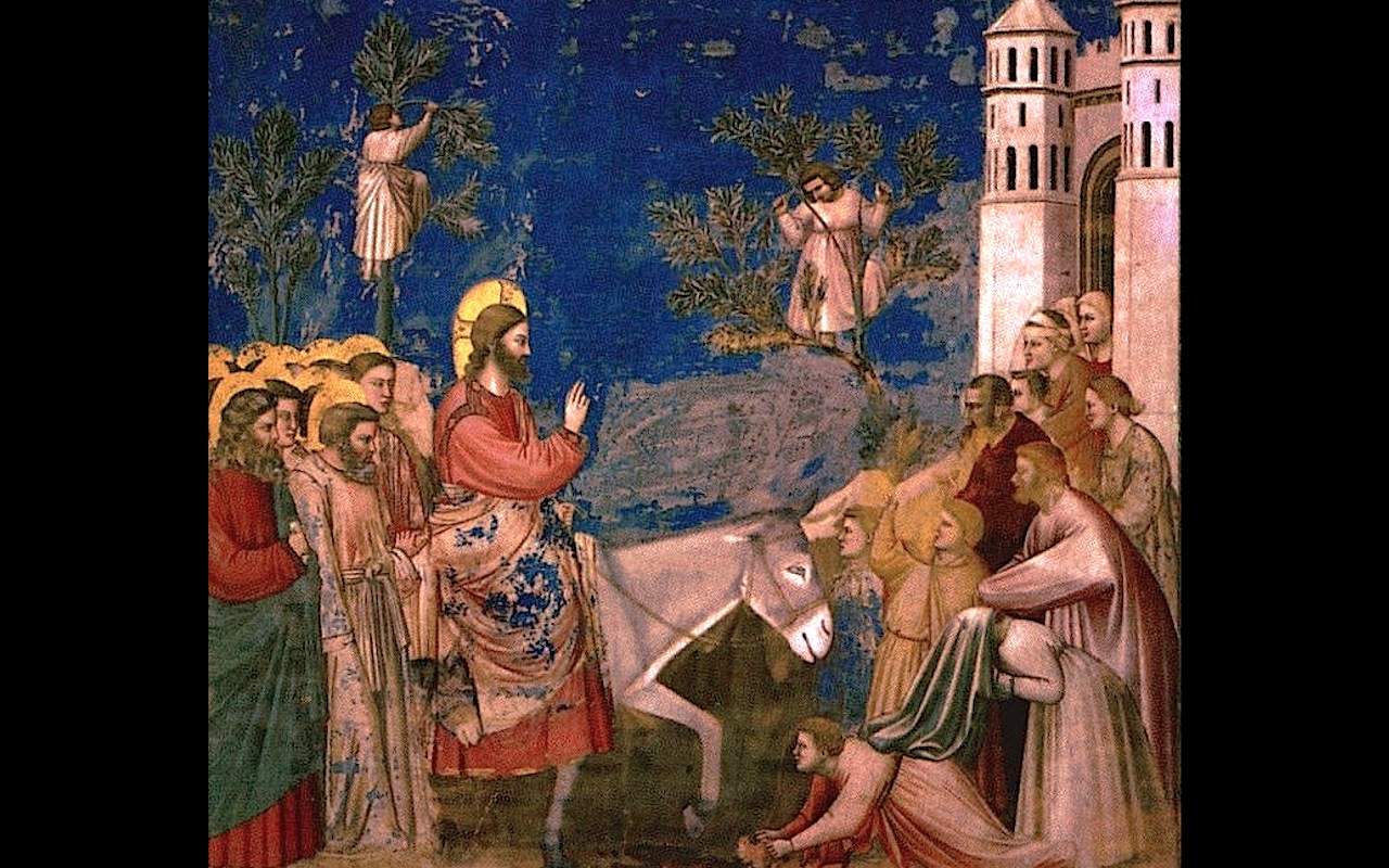 Jesús ingresa en Jerusalén - Fresco Giotto, capilla Scrovegni