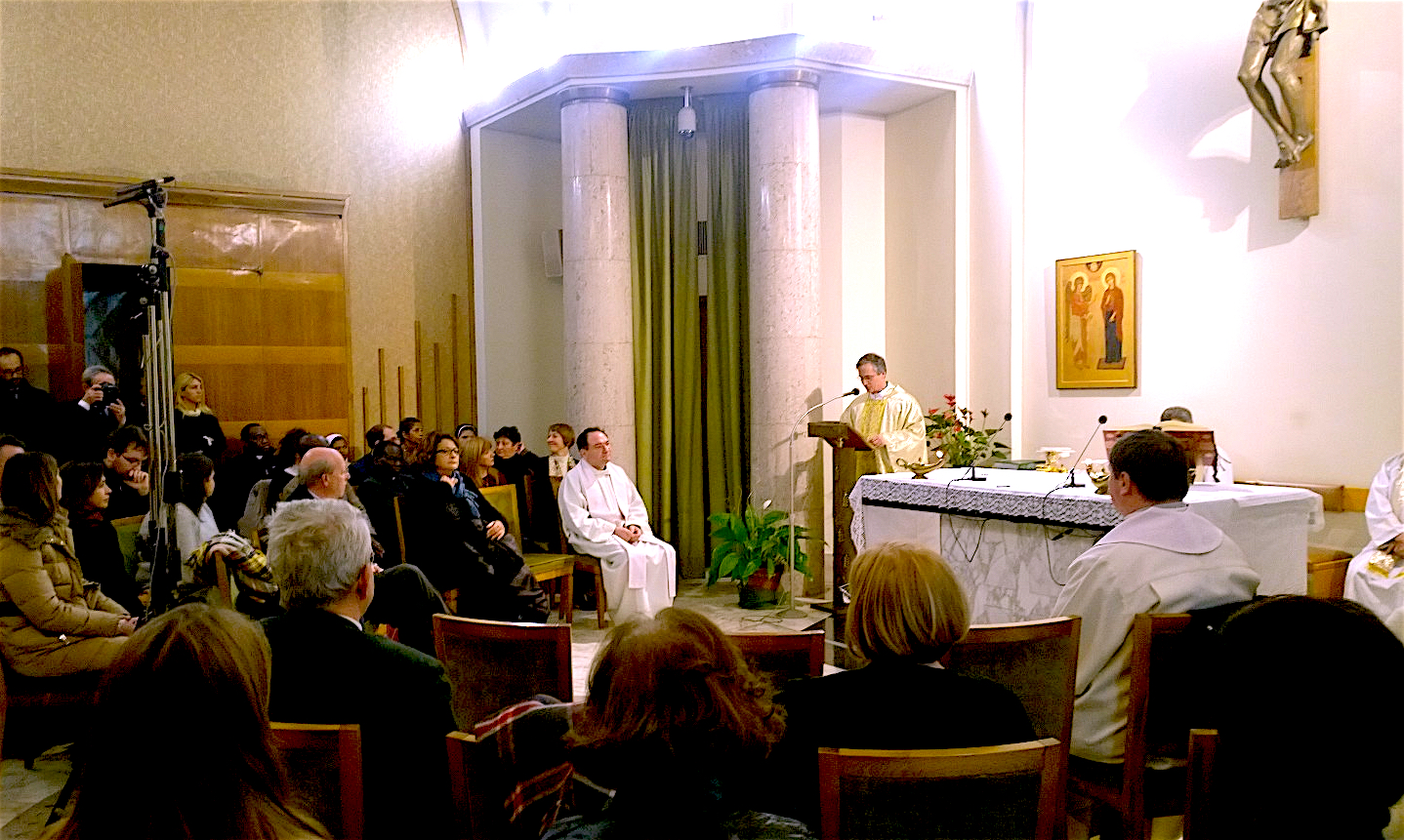 Misa en la Radio Vaticano, en el día de los periodistas (Fto. ZENIT cc)