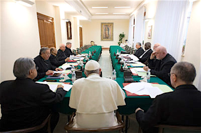 Reunión del C9 con el Papa Francisco © Osservatore Romano