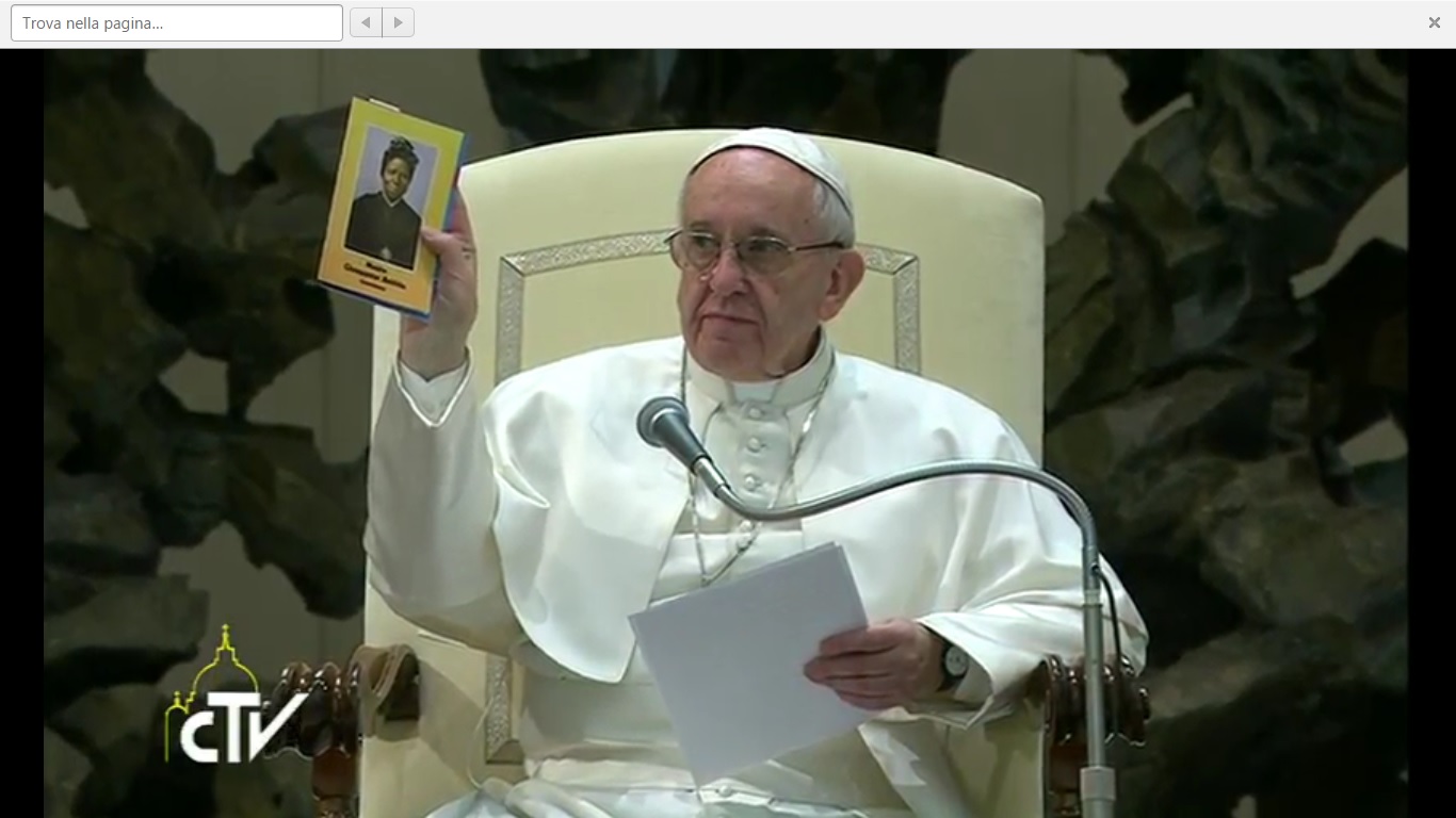 El Papa en la audiencia general comenta la vida de santa Bakhita