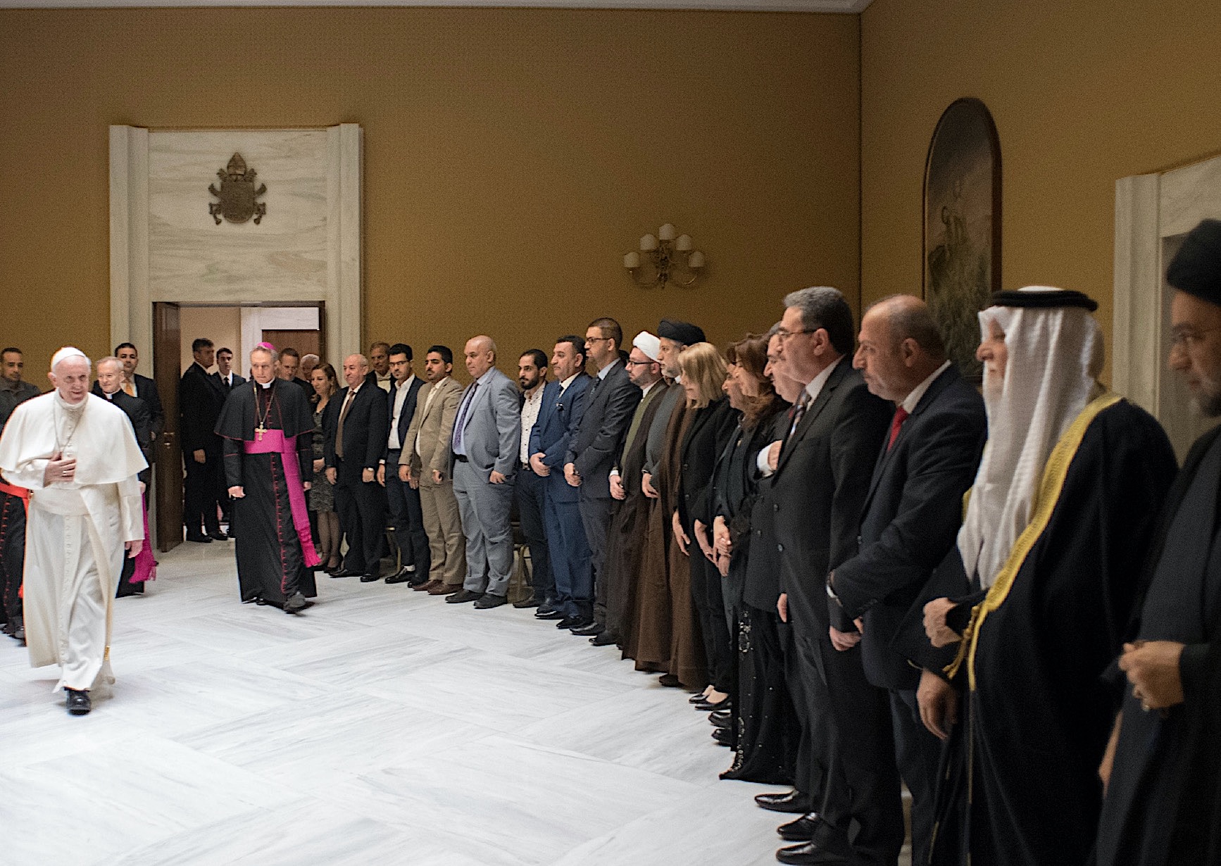 El Papa recibe a exponentes iraquíes de diversas religiones (Osservatore © Romano)