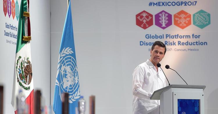 El presidente Peña Nieto en la apertura de la cumbre en Cancún (Fto. Gob.mex)