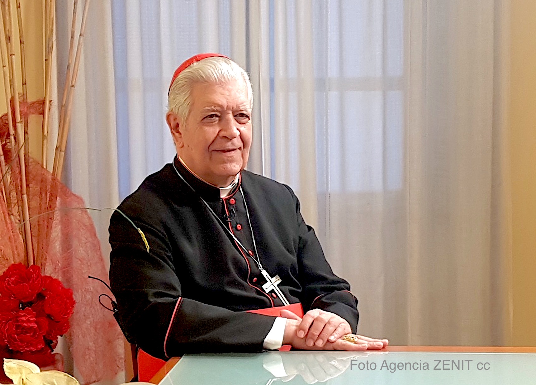 El cardenal Urosa en la entrevista a ZENIT