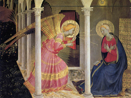 B. Fra Angelico, Anunciación, wikimedia commons