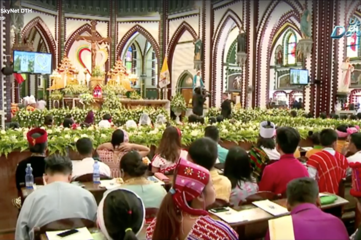 Catedral de Rangún (Myanmar) captura SkyNet DTH