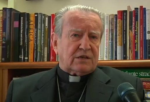 Cardenal Montezemolo. Captura Vidéo News Catttoliche