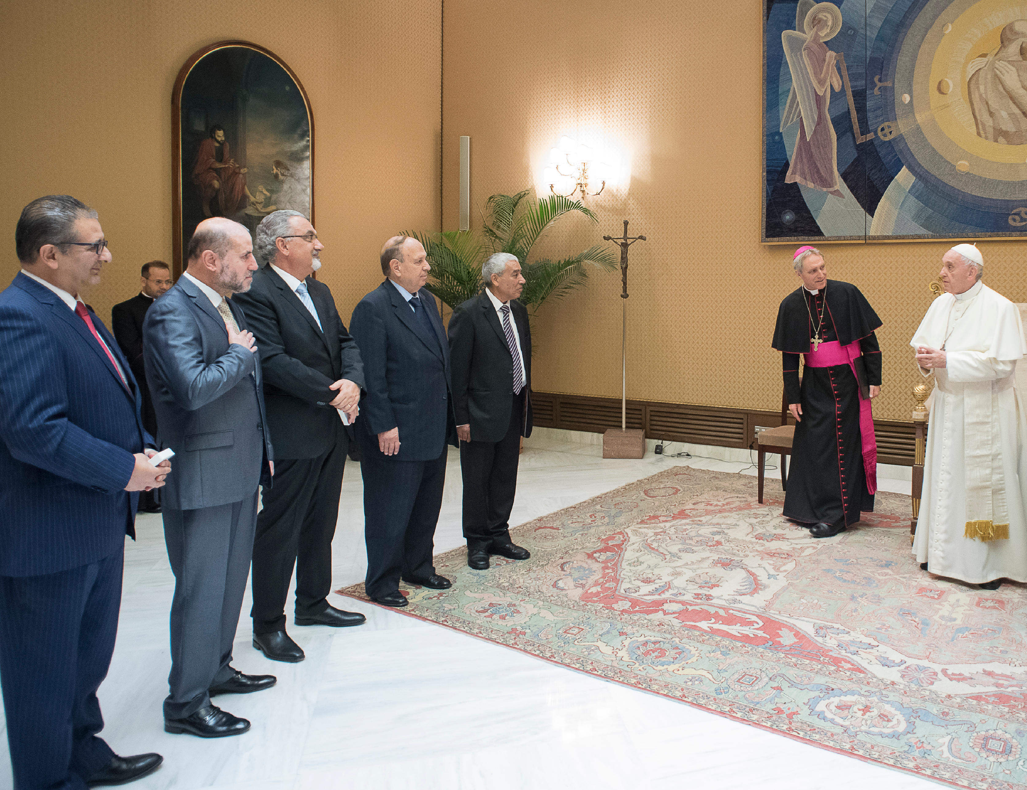 El Papa en audiencia con personalidades religiosas de Palestina © L'Osservatore Romano