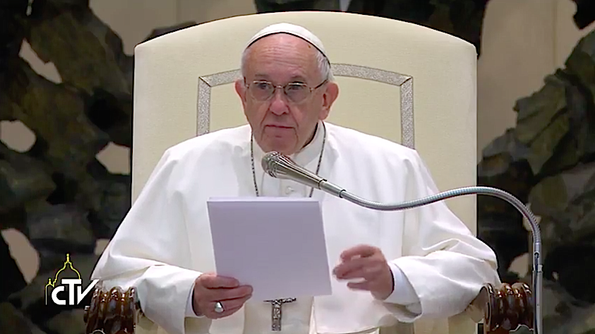 El Papa llama a la paz en Jerusalén. Captura de pantalla CTV