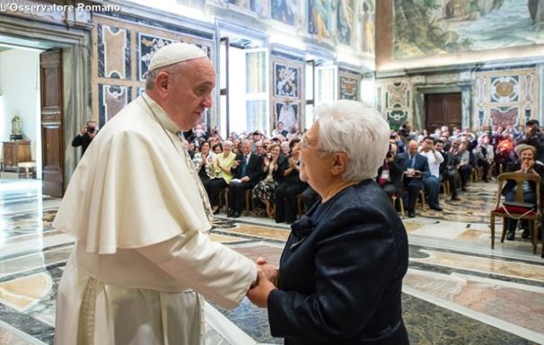 El Papa y Maria Voce, presidente de los Focolares © L'Osservatore Romano
