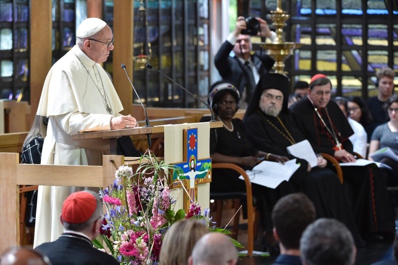 El Papa llama a la unidad en el Consejo Ecuménico de las Iglesias, en Ginebra © Vatican Media