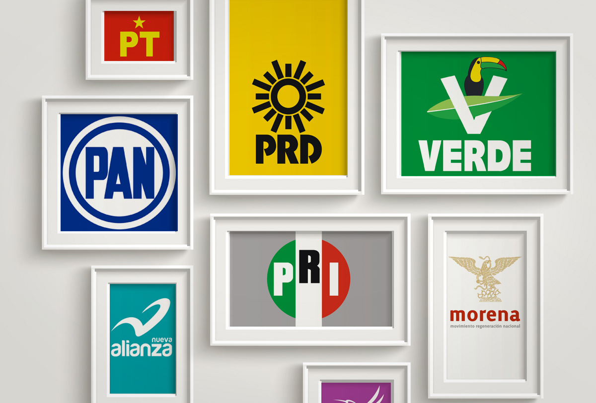 Partidos candidatos a las elecciones en México © Alto Nivel