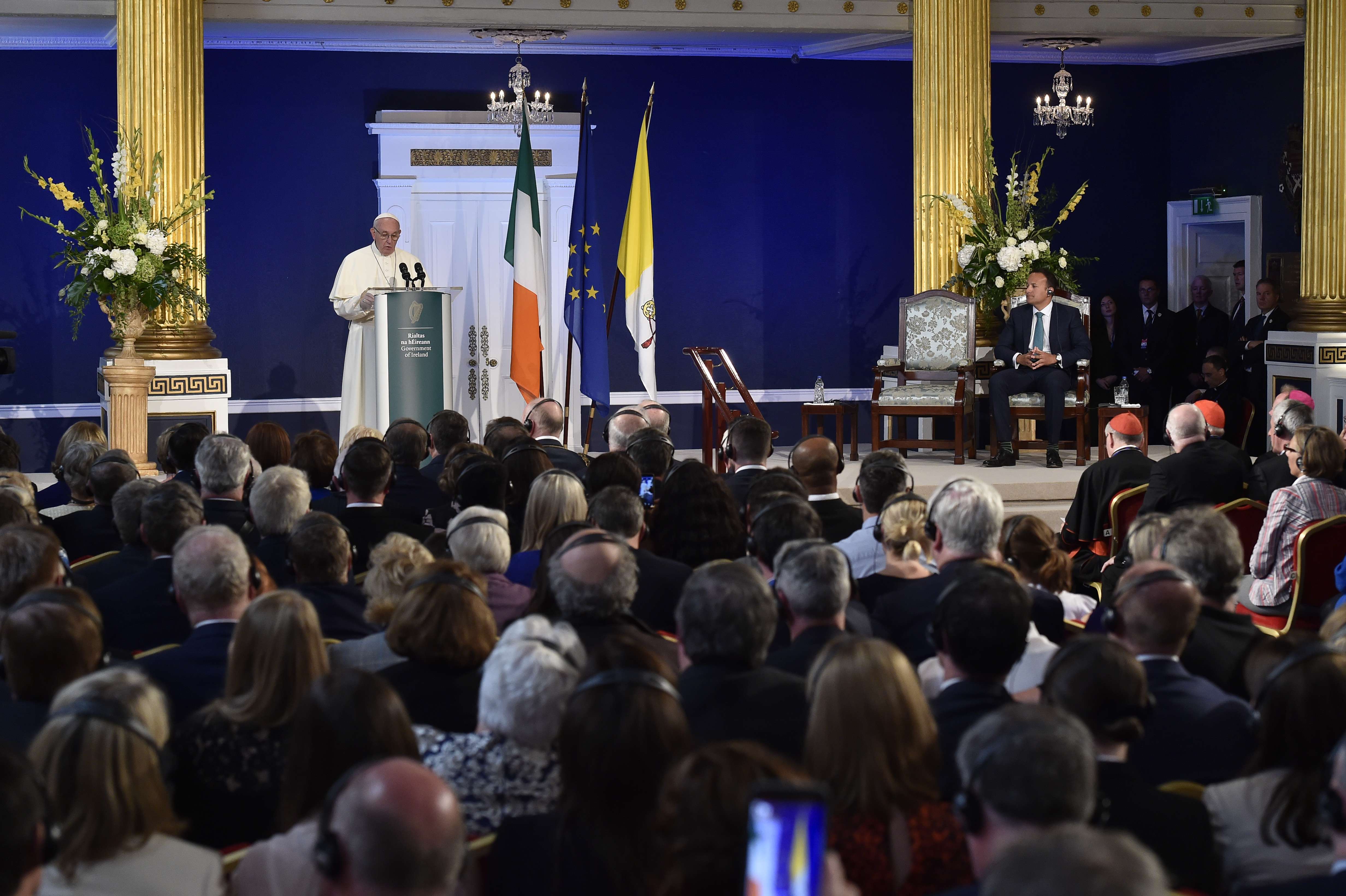 Discurso del Papa al Primer Ministro y a las autoridades irlandesas © Vatican Media