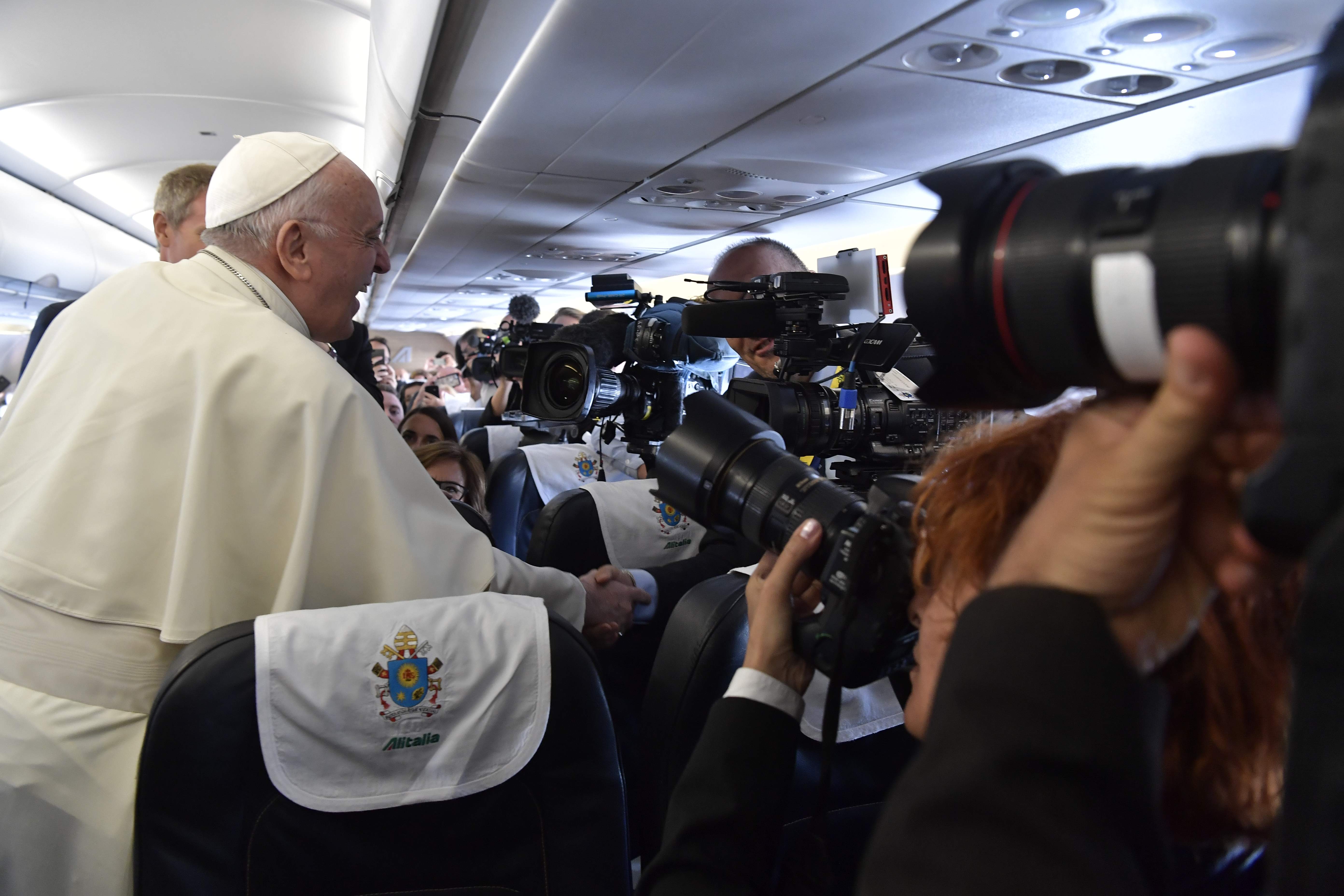 Vuelo papal a Dublín, 25 agosto 2018 © Vatican Media