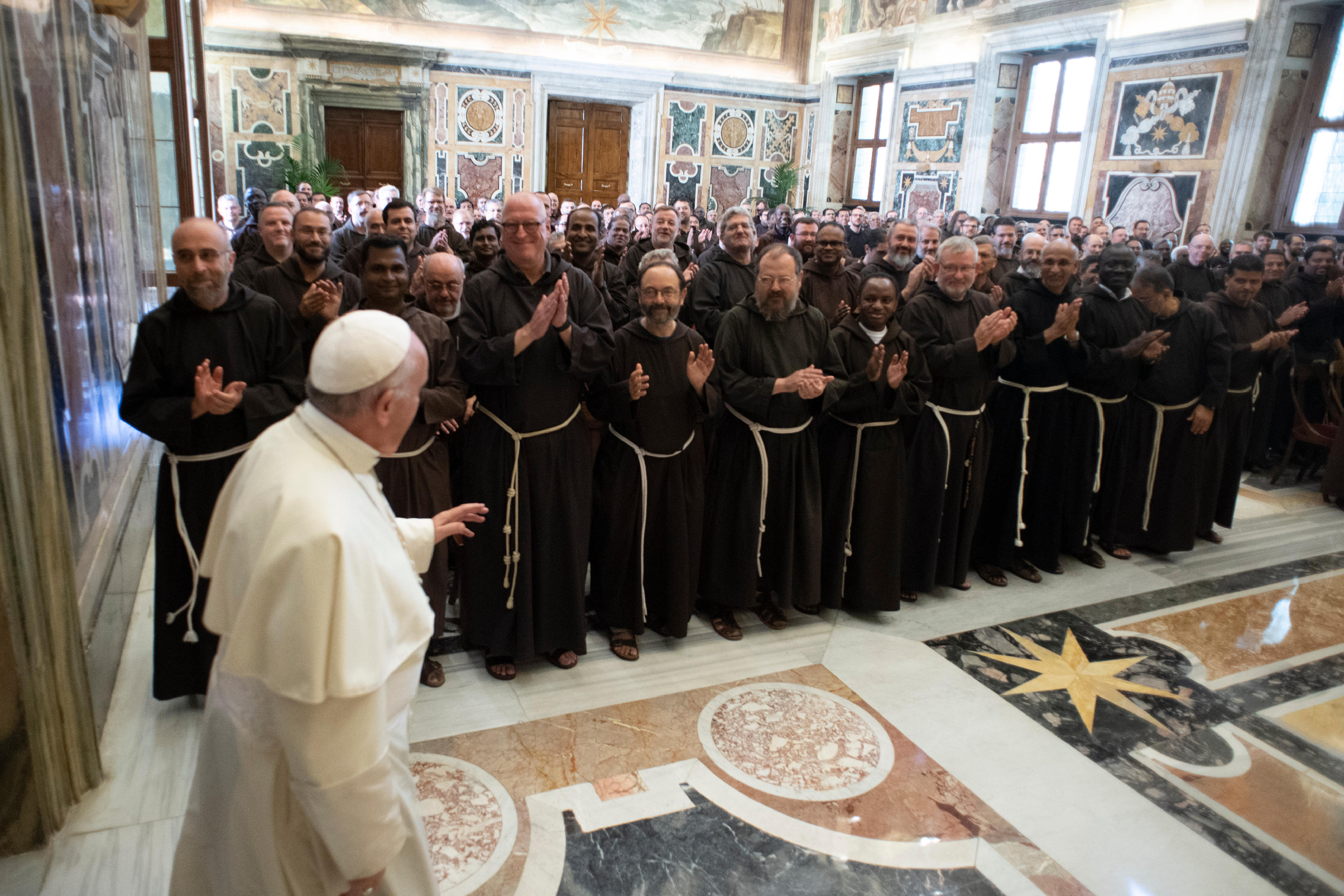Audiencia del Papa con los Frailes Menores Capuchinos © Vatican Media
