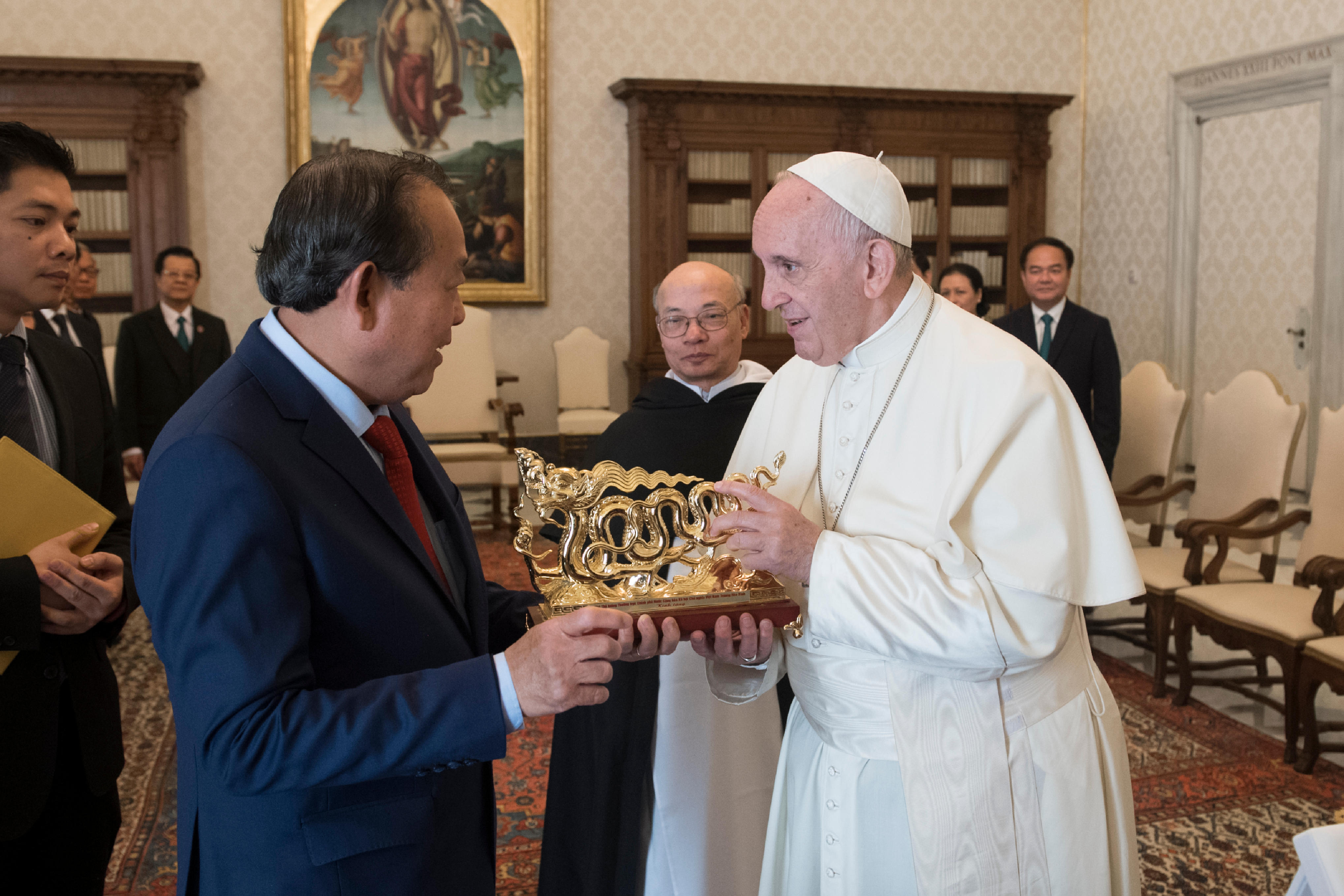 Visita al Papa de Truong Hoa Binh, vice primer ministro de Vietnam © Vatican Media
