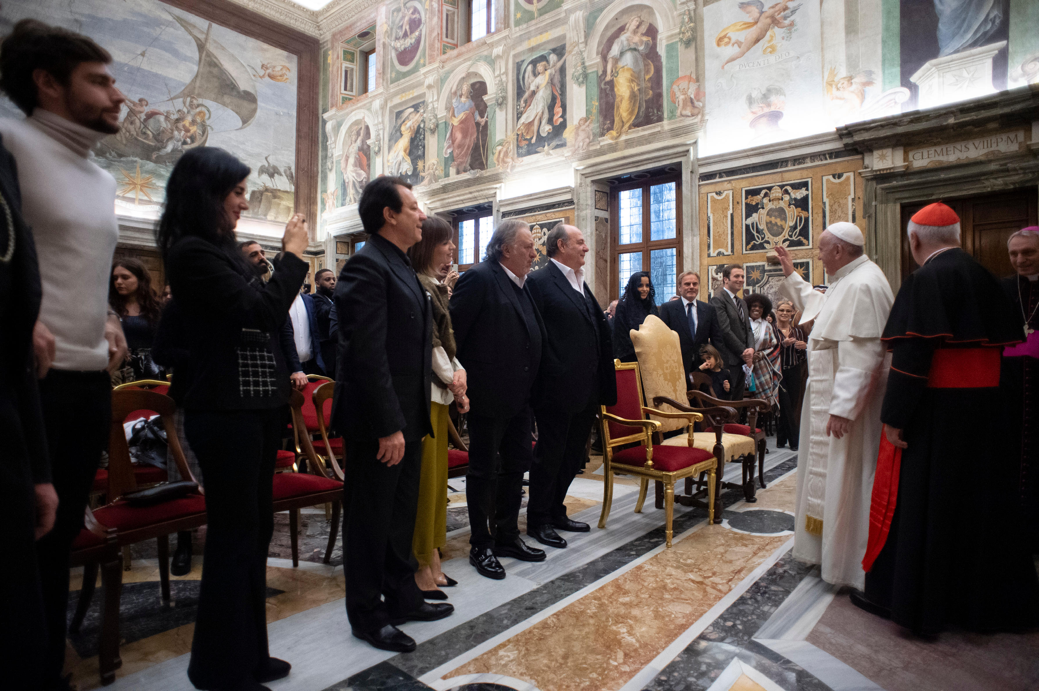 Audiencia del Papa con los promotores del Concierto de Navidad © Vatican Media