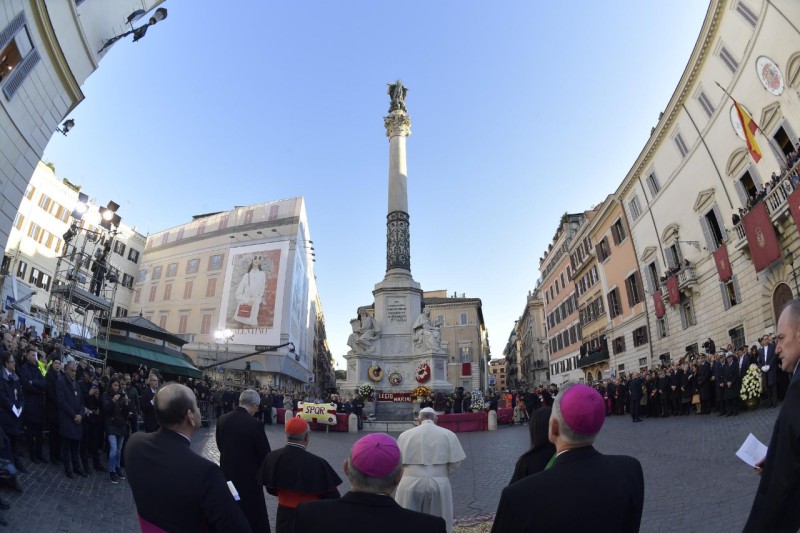 Plaza de España © Vatican Media