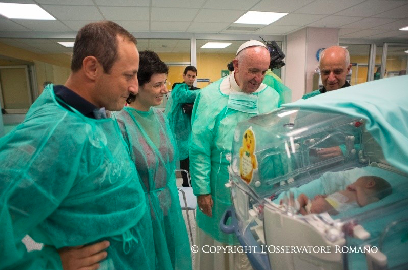 El Papa en el Hospital San Giovanni © Vatican Media