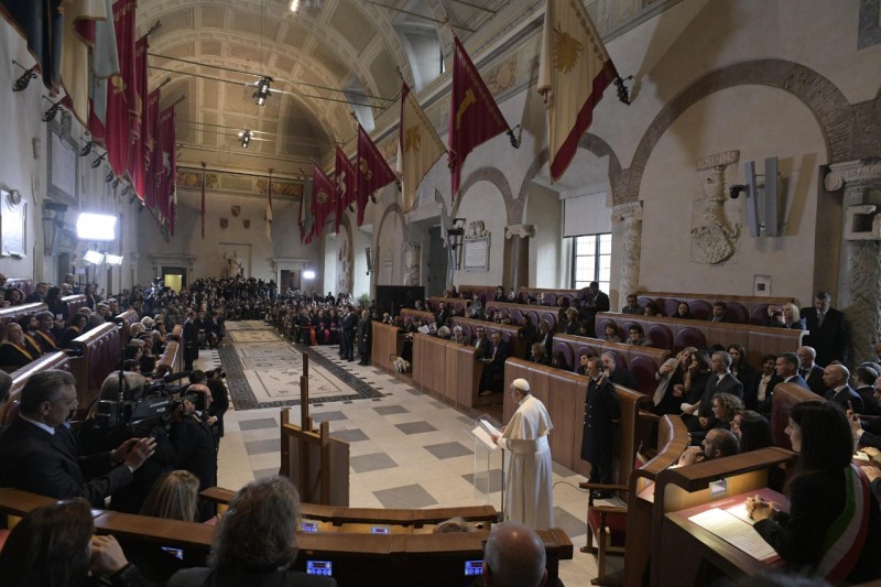 Discurso del Papa Francisco a la Administración Capitolina © Vatican Media