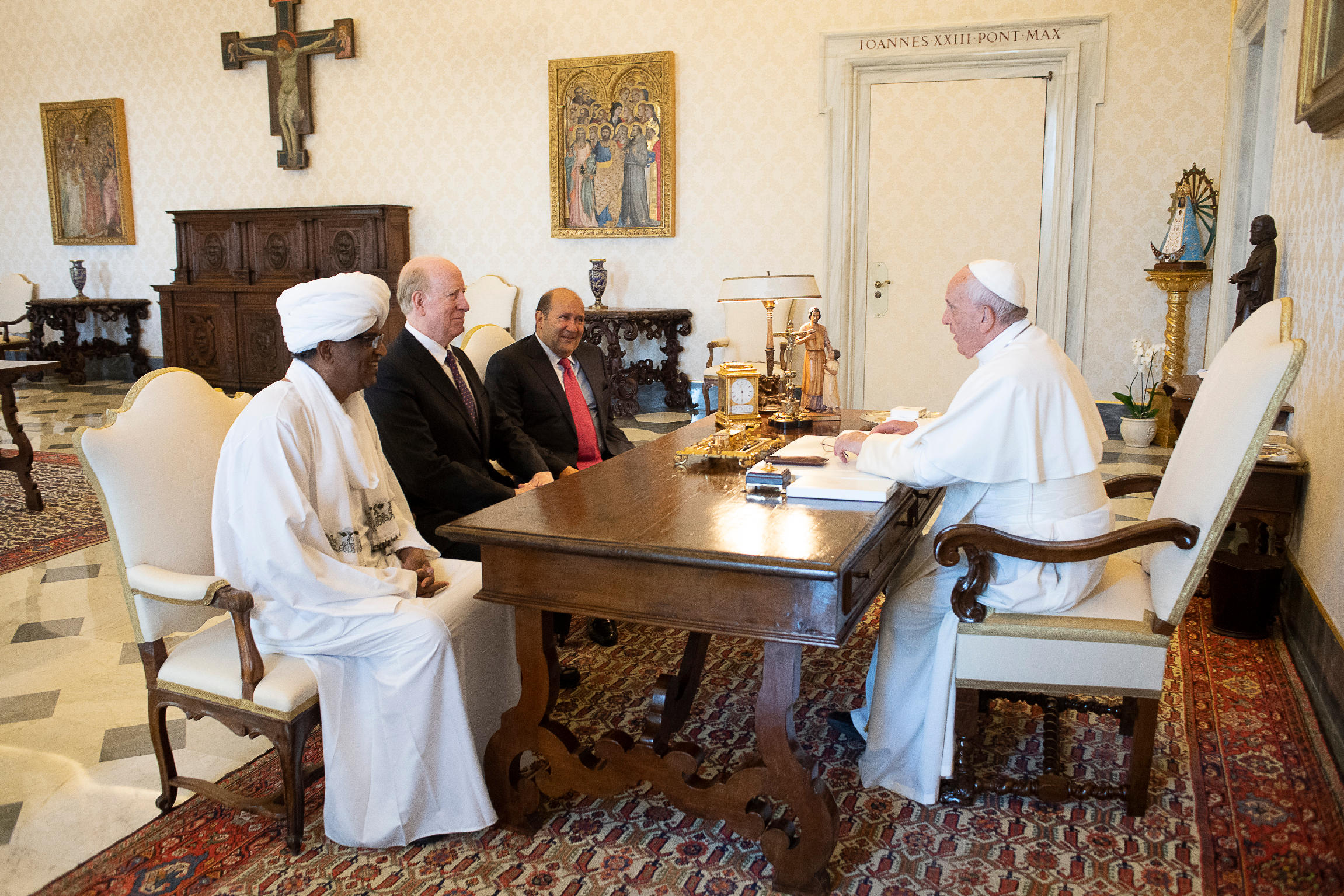 El Papa recibe a una delegación de la Federación Universal de La Paz © Vatican Media