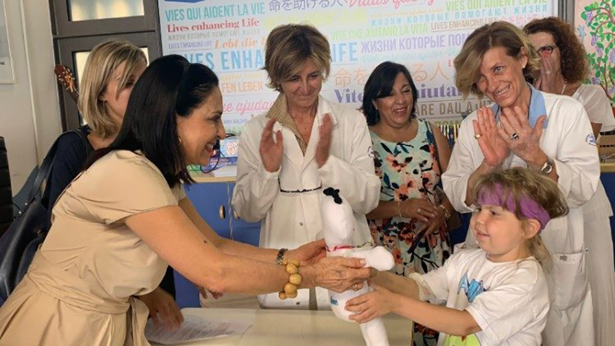 La Primera Dama de Ecuador visita el Hospital del Vaticano © Vatican Media