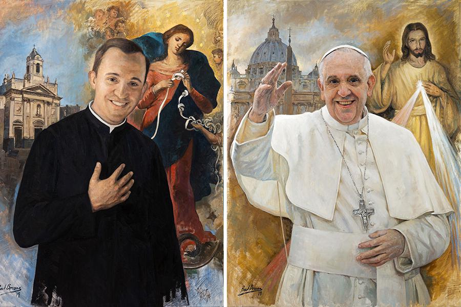 El «joven Bergoglio» y el «Papa Francisco»: Dos sellos para sus bodas de oro