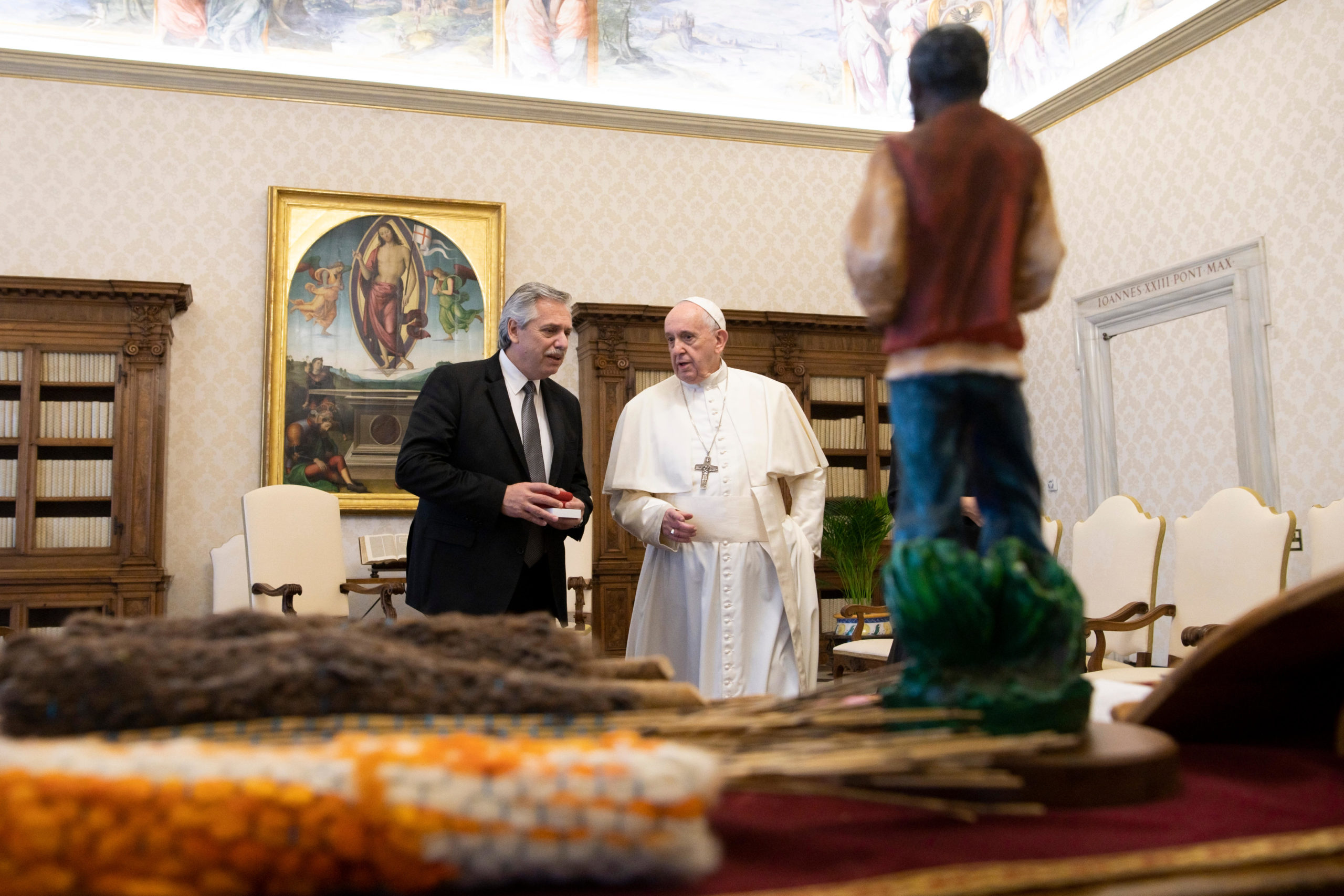 Francisco y Alberto Fernández juntos en el Vaticano, 31 enero 2020 © Vatican Media