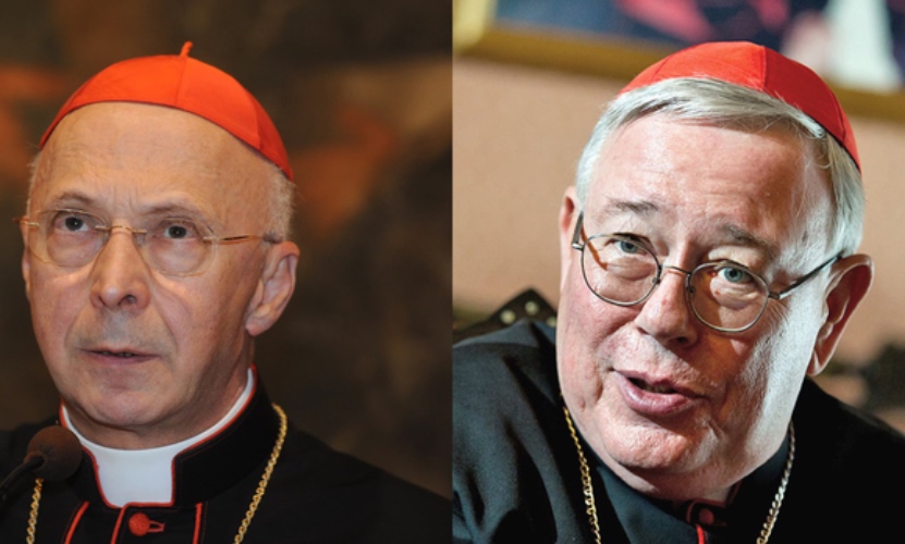 Cardenal Bagnasco (izda) y Cardenal Hollerich (dcha) © COMECE