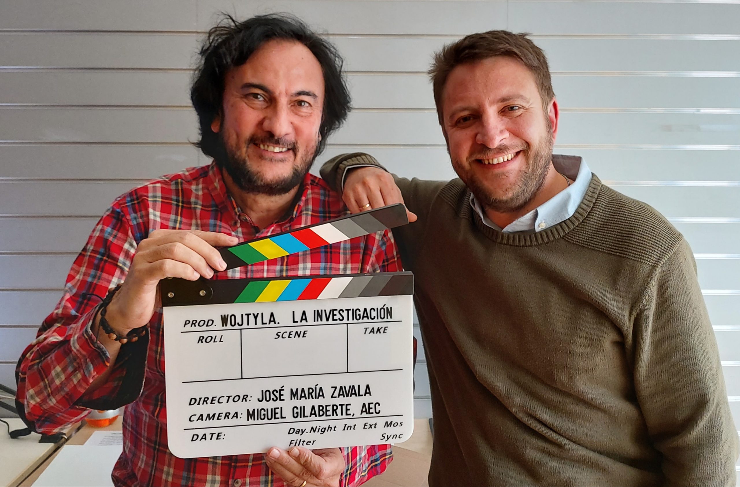 El director José María Zavala con Miguel Gilaberte, director de fotografía © JM. Z.