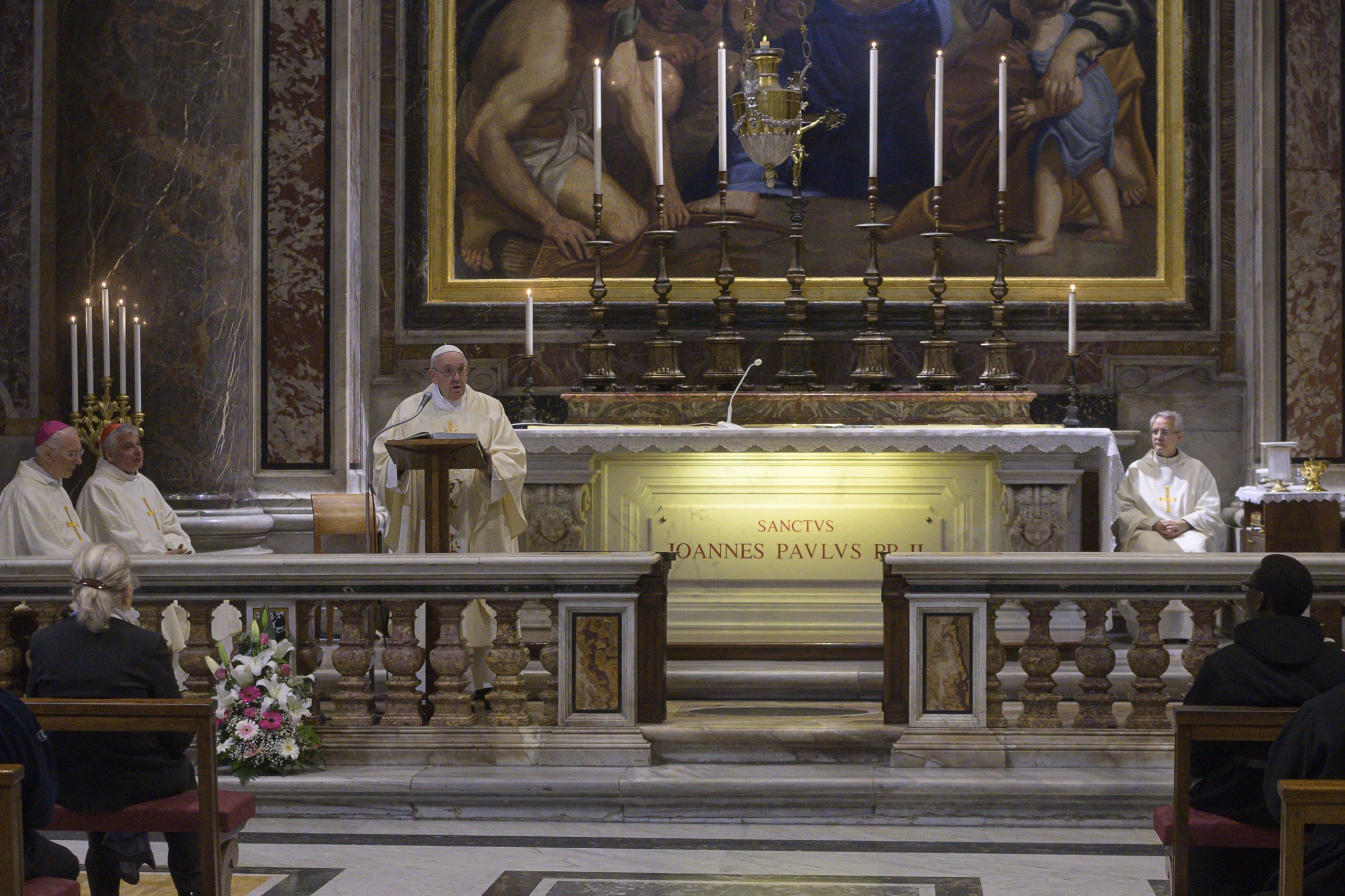 Misa por el Centenario del nacimiento de Juan Pablo II, 18 mayo 2020 © Vatican Media